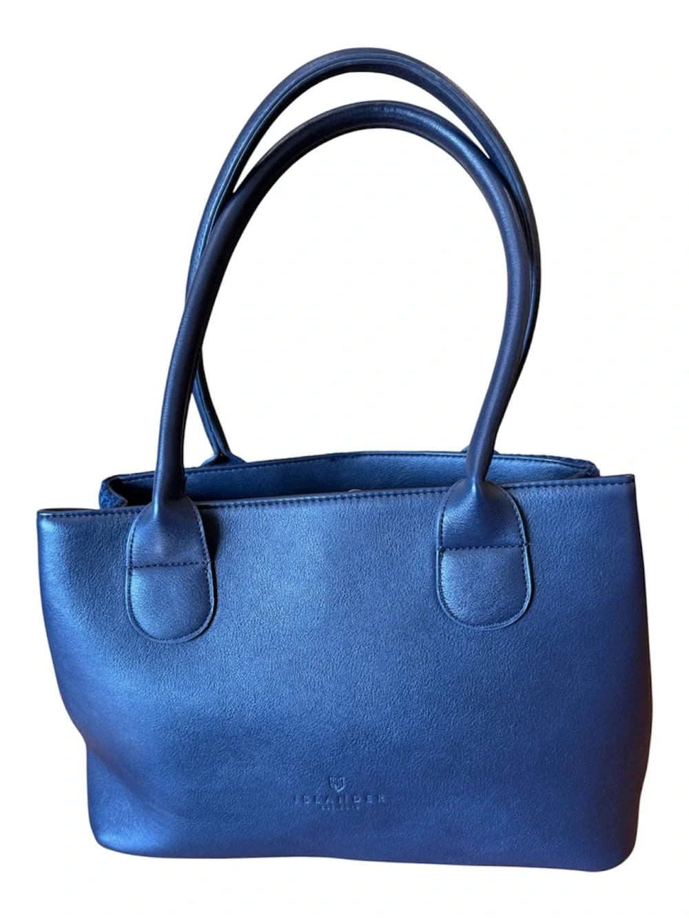 Harris Tweed Cassley Classic Wool Tartan Handbag Blue Basket Weave Scottish